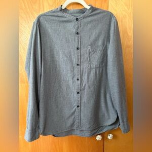 Uniqlo cotton band collar shirt size s